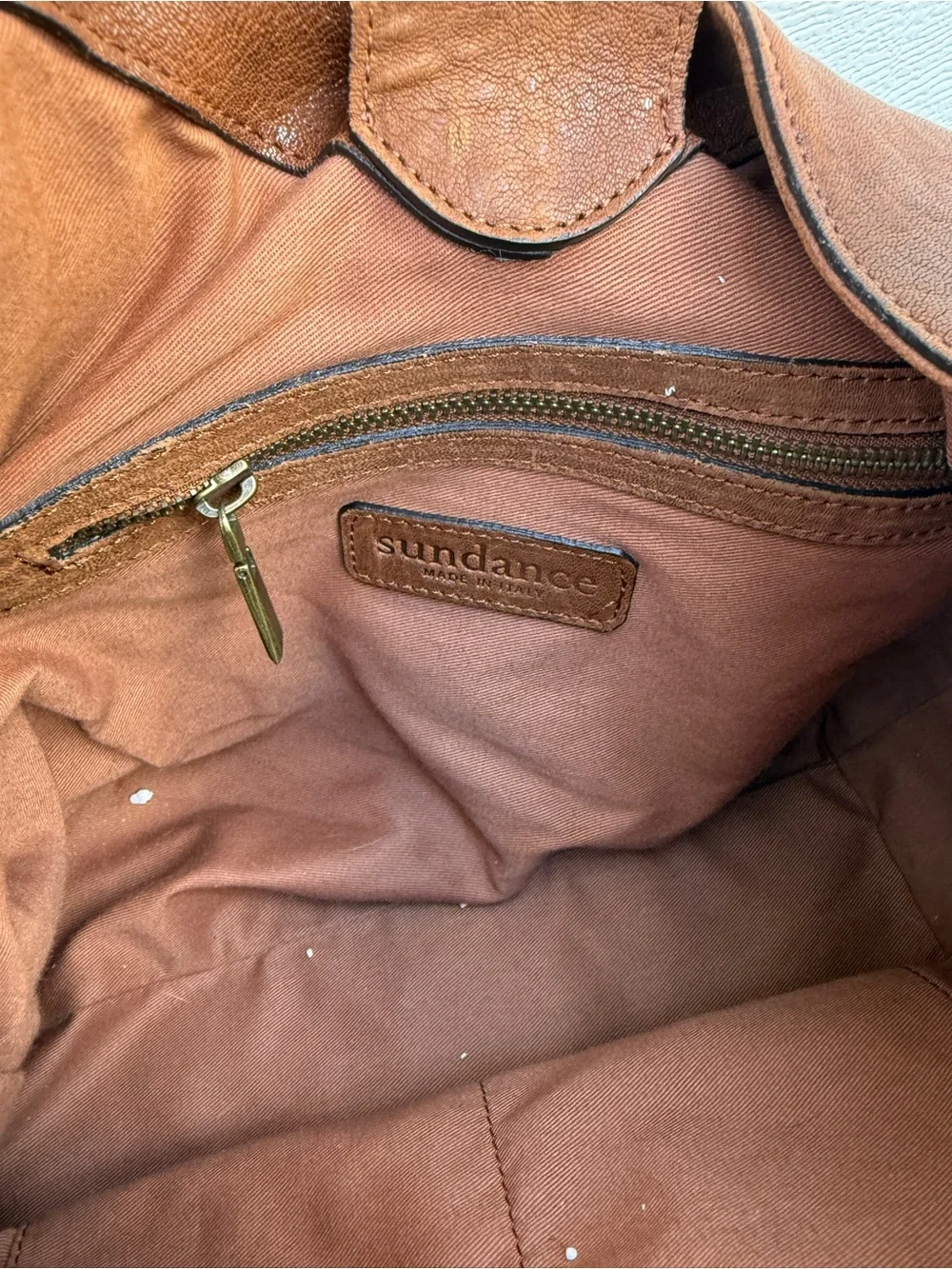Sundance Italy Brown Leather & Suede Women’s Hobo Bag